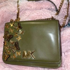 Military green small crossbody Michael Kors Bag